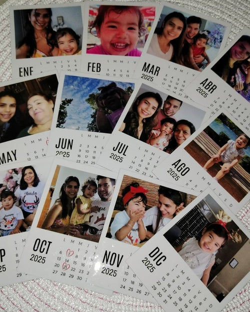 Calendario Magnético Personalizado 9×12 cm – 12 Fotos