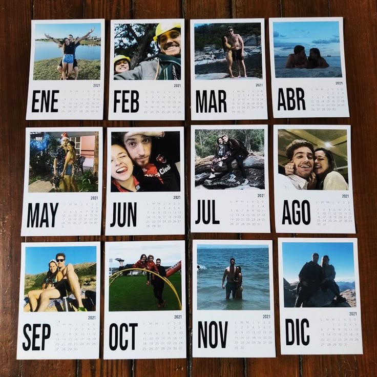 Calendario Magnético Personalizado 9×12 cm – 12 Fotos